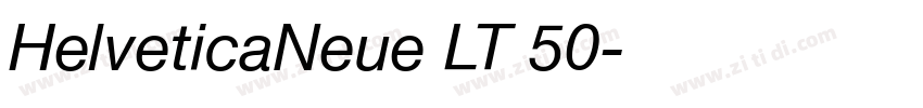 HelveticaNeue LT 50字体转换